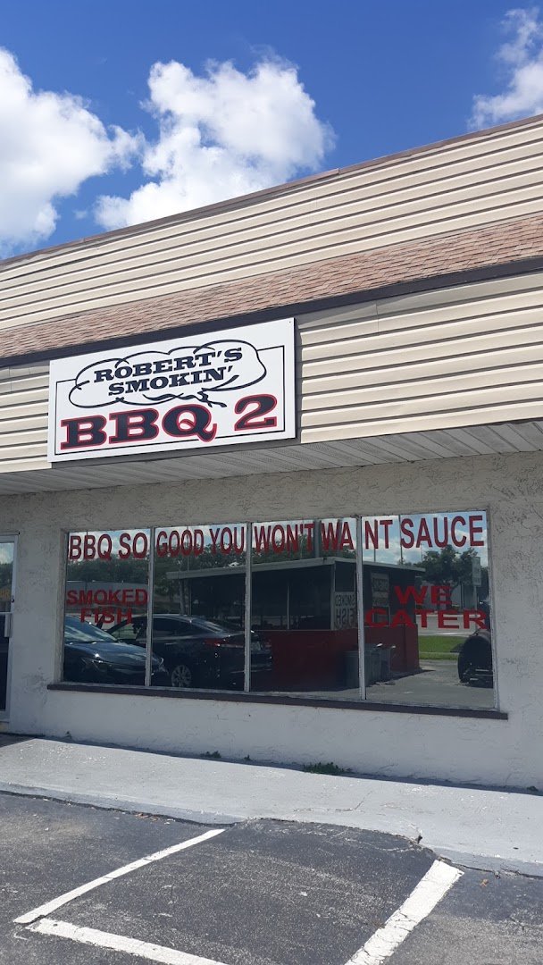 Barbecue restaurant exterior along US-19.
