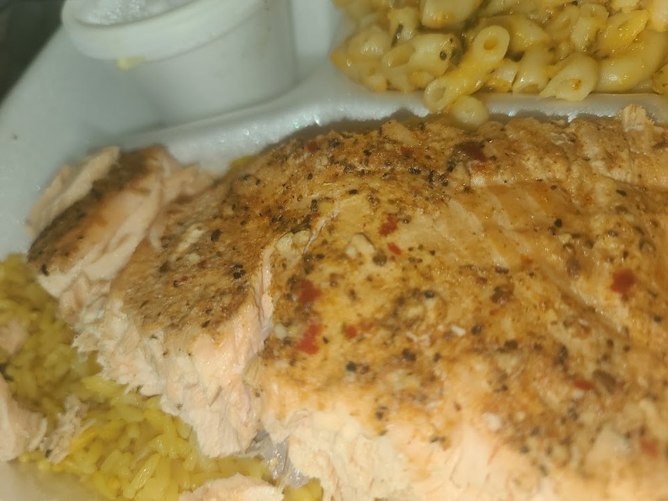 Smoked Salmon Yellow Rice